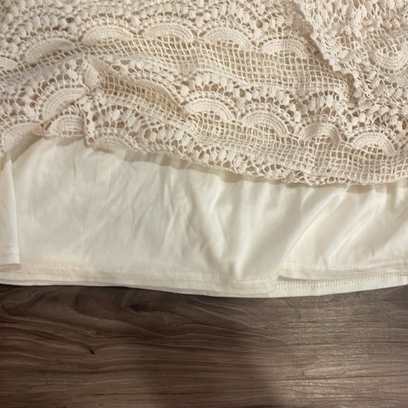 Blue Island Cream Mini Skater Skirt - Picture 5 of 5